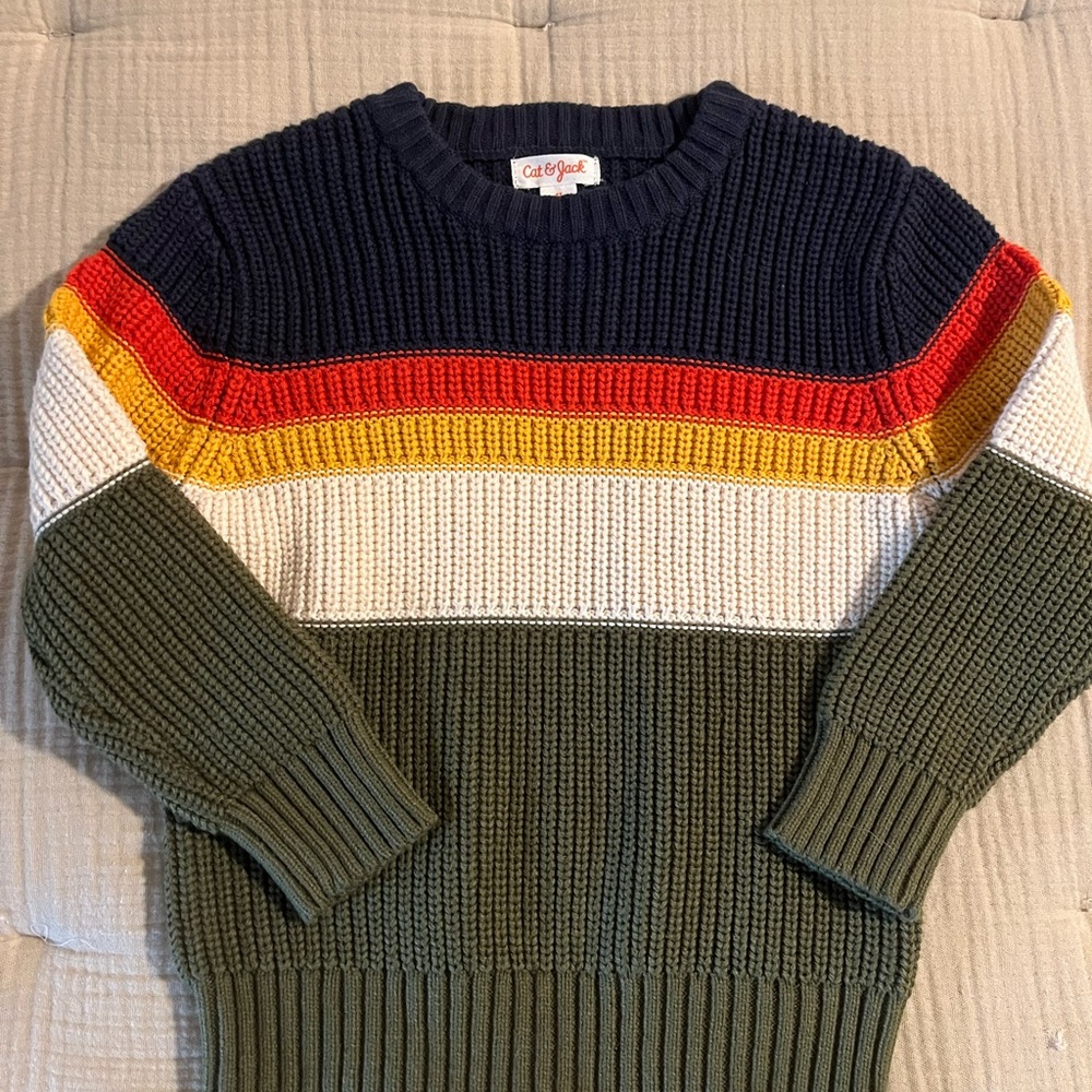 Cat & Jack Toddler Boy Multicolor Crewneck Sweater